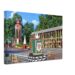 Vista Arcades and Gothic entrance tower at the Festival Pleasure Gardens, Battersea Park, London 1951 - Canvas Print