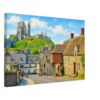 Corfe Castle Village, Dorset 1960s – Canvas Print a43330d2-418c-4302-bebf-23ffcf91a999