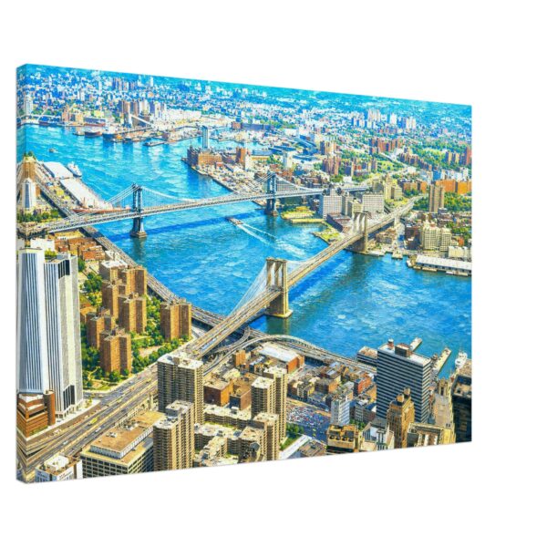View from the Twin Towers, New York City 1970s – Canvas Print a444d27e-5912-4b14-888b-e3e187f63f63