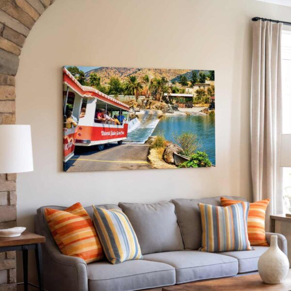 Parting of the Red Sea, Universal Studios Hollywood, California 1970s - Canvas Print
