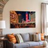Fremont Street, Las Vegas, Nevada 1980s - Canvas Print Fremont Street, Las Vegas, Nevada 1980s - Canvas Print