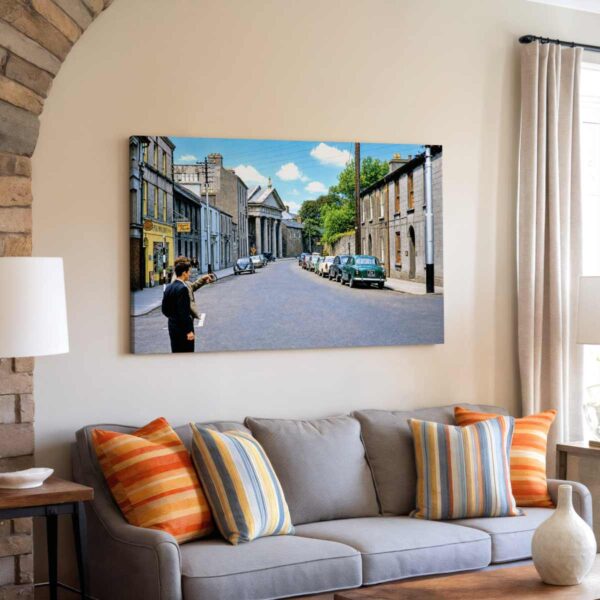 St Francis Street, Galway, Ireland 1960s - Canvas Print St Francis Street, Galway, Ireland 1960s - Canvas Print
