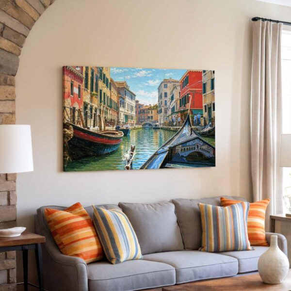 Rio Marin, Venice, Italy 1960s – Canvas Print Rio Marin, Venice, Italy 1960s – Canvas Print