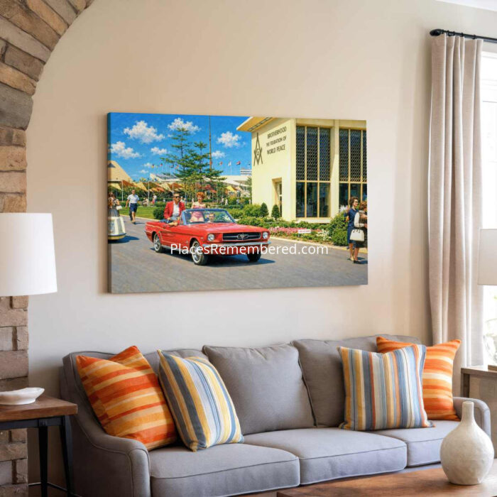 Ford Mustang, New York World's Fair, New York 1964 - Canvas Print