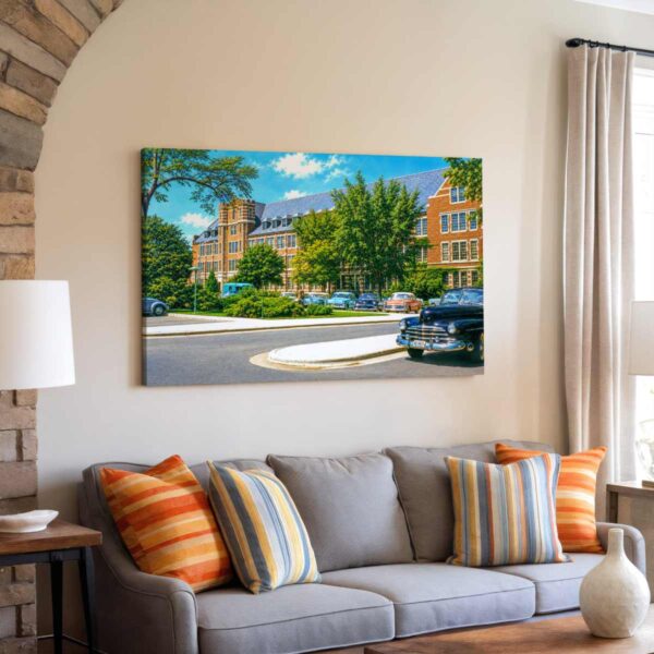 Landon Hall, Michigan State University, East Lansing 1950s - Canvas Print