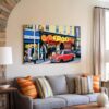 Austin Mini in Carnaby Street, London 1960s – Canvas Print