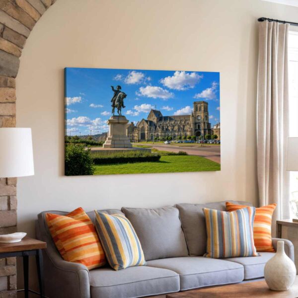 Monument à Napoléon, Place Napoléon, Cherbourg, France 1960s - Canvas Print