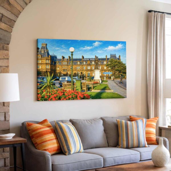 Station Hotel, Ayr, Scotland 1960s - Canvas Print