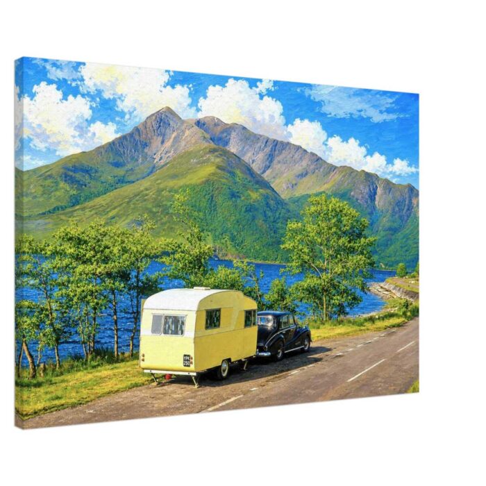 Loch Leven, Scotland 1960s - Canvas Print ae11ad4c-a28a-49b1-8982-13ce467744d0