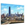 John Hancock Center Under Construction, Chicago 1960s - Canvas Print b008e493-bfaf-42a5-806b-d9d2f2e42502