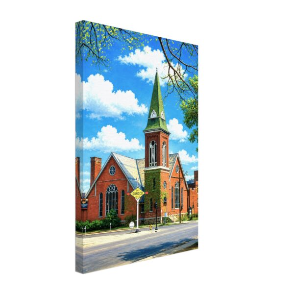 Garland Street Methodist Episcopal Church, Flint, Michigan 1950s - Canvas Print b3467343-7d5f-4b3d-b0cd-092422fd6cac