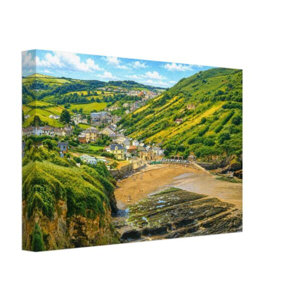 Hele Bay, Near Ilfracombe, Devon 1960s - Canvas Print b38c6481-f380-48be-b38c-08a6aea43800