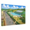Indoor & Outdoor Swimming Pools, Butlins Ayr Holiday Camp 1980s - Canvas Print b43b8510-abdc-4918-9b14-c6b340c5259d