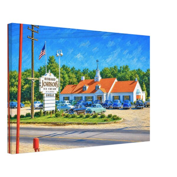 Howard Johnson’s Restaurant, Ann Arbor, Michigan 1950s - Canvas Print b52ed024-b692-4a27-98c9-81ac2415bc19