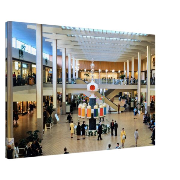 Midtown Plaza, Rochester, New York 1960s - Canvas Print b53477c2-d442-4fb9-a978-da32bfaafa87