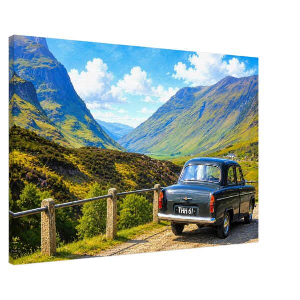 Ford Popular in Glencoe, Scotland 1960s - Canvas Print b7763b59-4d16-4baf-9312-2bf8e44fa861