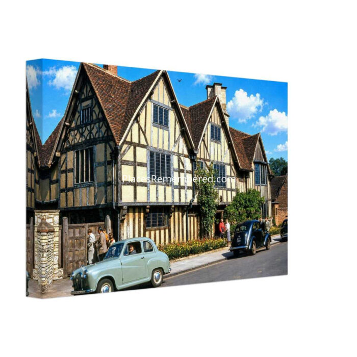 Hall's Croft, Stratford-upon-Avon 1950s - Canvas Print b8f0a88e-b4ee-49fe-b24f-6fbde09da3a6