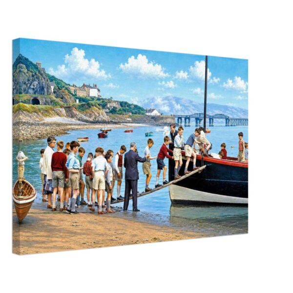 Barmouth Ferry & Barmouth Bridge, Wales 1960s - Canvas Print ba6f298d-3bdb-4f90-b03c-8acb52f1ba9d