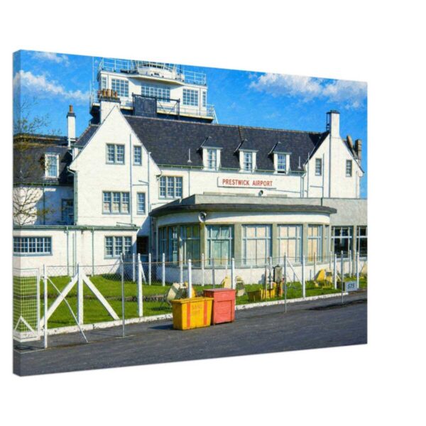 Prestwick Airport, Glasgow, Scotland 1960s - Canvas Print ba8b29fe-6640-49c5-bc61-450b3277ccd2