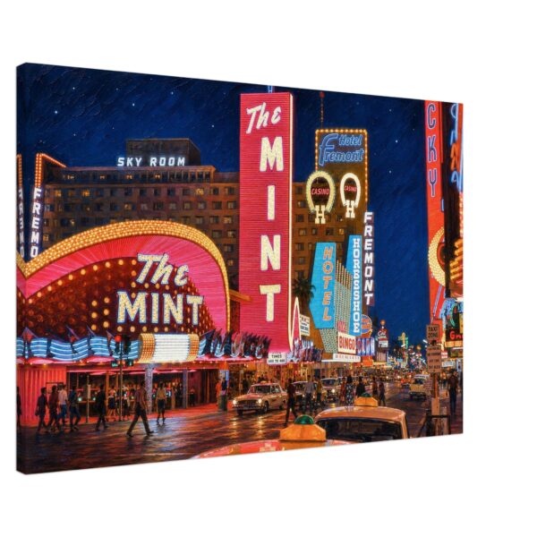 The Mint, Fremont Street, Las Vegas 1960s - Canvas Print bb4e6734-de52-4295-9c4d-bb6b61e225cb