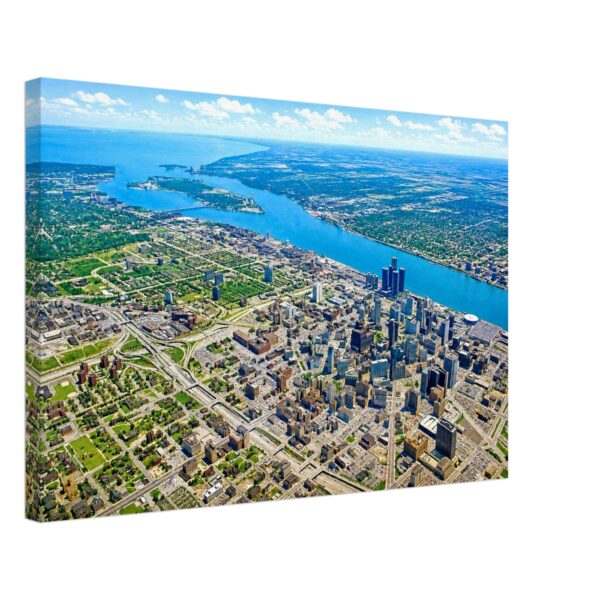 Copy of Downtown Detroit Aerial View 1980s – Canvas Print bd1d5108-a613-4f5d-a61e-420ff17d4c00