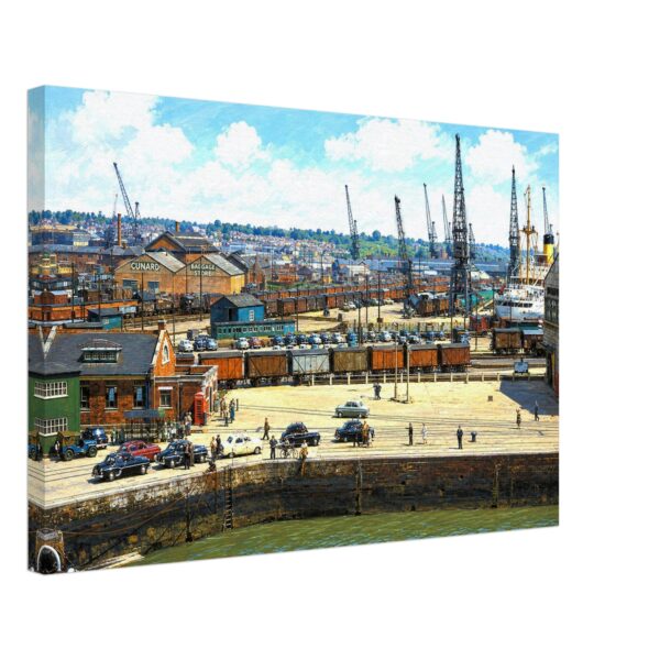 Southampton Docks, England 1950s - Canvas Print bee26a9f-5de5-4391-81ca-71bfa971a2c5