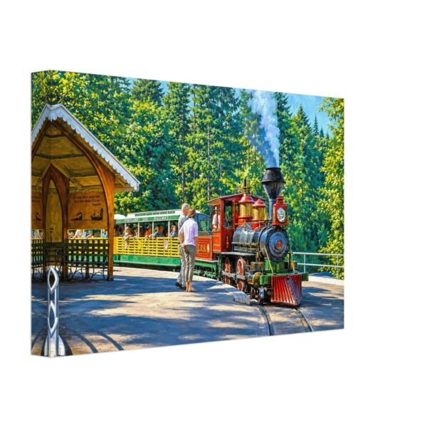 Steam loco at Portland Zoo Railway, Oregon 1960s – Canvas Print c526f206-5a9e-405d-a457-490f3a614948