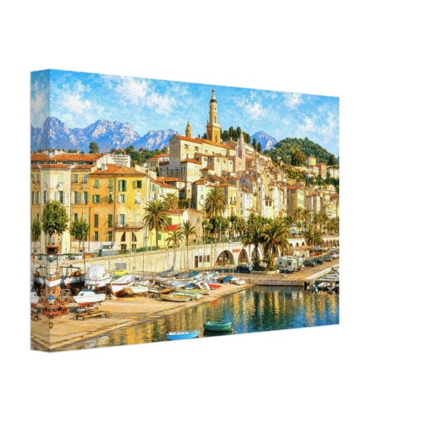 Menton, French Riviera, France 1980s - Canvas Print c75dd2f8-7274-41fe-9972-fff584d73d95