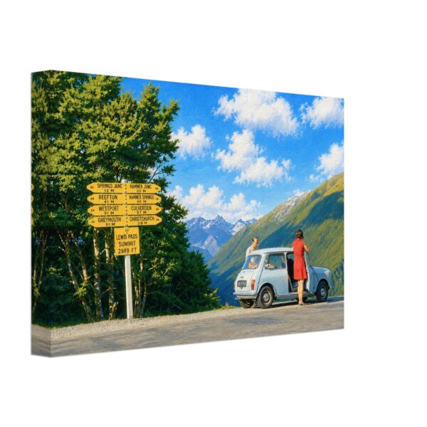 Lewis Pass Summit, South Island, New Zealand 1970s - Canvas Print c7a4f705-37ec-4681-8f1d-783a19aacfe1