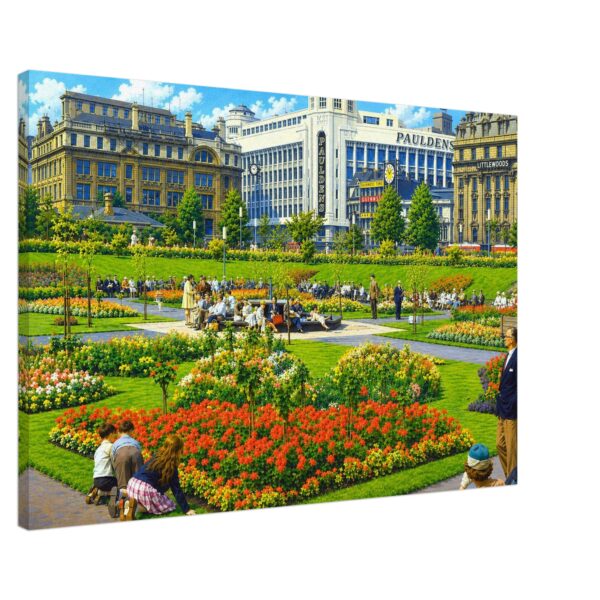 Piccadilly Gardens, Manchester, England 1960s - Canvas Print c8908b07-f2f5-4509-9b5a-a4f63b194fd7