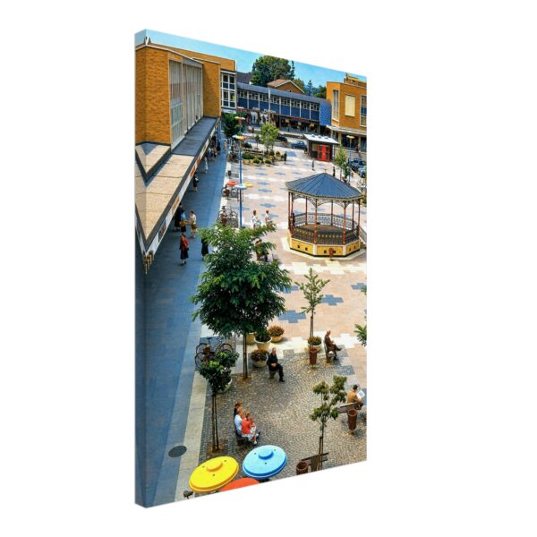 Queens Square, Crawley, England 1959 - Canvas Print c8cc1710-8b28-4ba3-ab21-153c377673a3
