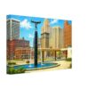 Cobo Hall and Spirit of Transportation, Detroit 1960s – Canvas Print caa7eb08-bf16-4150-953d-0db6c2045013