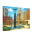 Cobo Hall and Spirit of Transportation, Detroit 1960s – Canvas Print caa7eb08-bf16-4150-953d-0db6c2045013