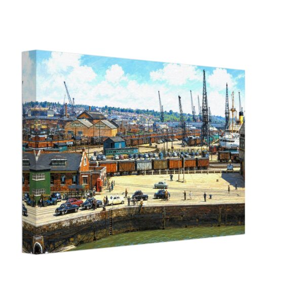 Southampton Docks, England 1950s - Canvas Print cb3a0ea1-c5a9-4248-be0f-c4e78316f545
