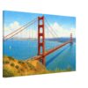Golden Gate Bridge, San Francisco, California 1970s - Canvas Print cd6bd71c-5f18-4d73-80cc-340db0c149e5