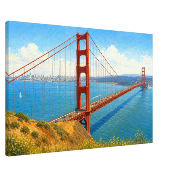 Golden Gate Bridge, San Francisco, California 1970s - Canvas Print cd6bd71c-5f18-4d73-80cc-340db0c149e5