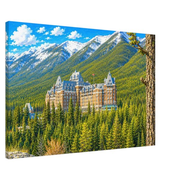Banff Springs Hotel, Banff, Alberta, Canada 1980s - Canvas Print cdaf9e93-0195-492d-bdb9-5b7bbee6ca1f