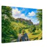 Princess Street Gardens & Edinburgh Castle 1950s - Canvas Print cea54e31-e8f6-4576-be7d-a866a8653aae
