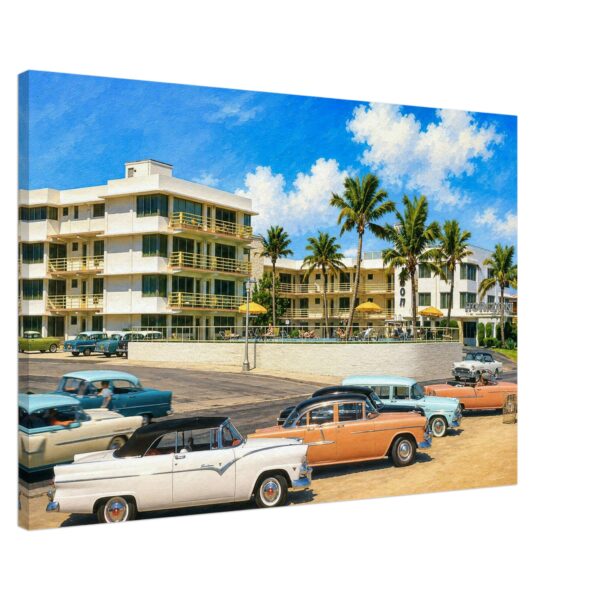 Fort Lauderdale and Horizon Apartment Hotel, Florida 1950s - Canvas Print ceeaf575-0d65-4359-9ff9-331da741fa14