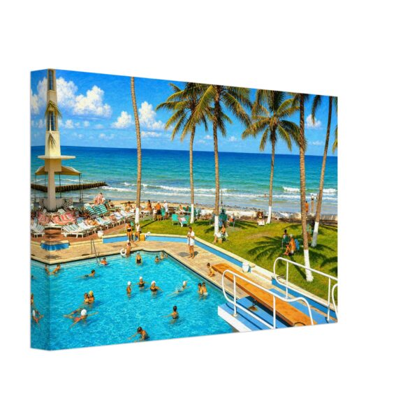 Caribbean Hotel, Miami Beach, Florida 1960s - Canvas Print d0fec8f5-08d6-4549-8333-54ec5ad4a90d