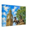 Big Ben and Boadicea Statue, London 1960s - Canvas Print d11174e5-0597-4383-933f-9fbe706e9f38