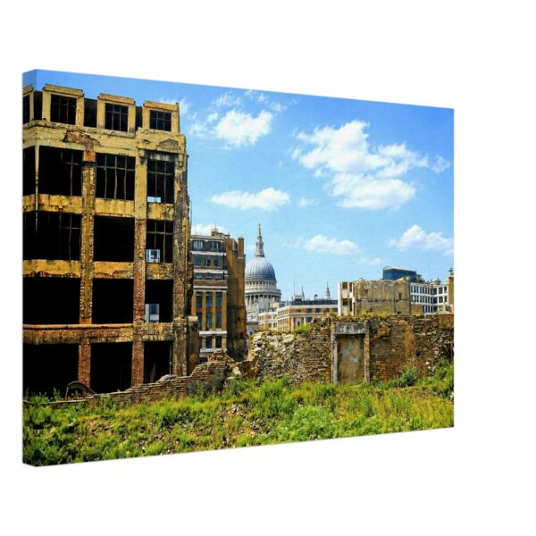 Bomb Damage at Cripplegate, London 1950s - Canvas Print d1f7d7e9-26af-4657-9dc8-29aa702a843f