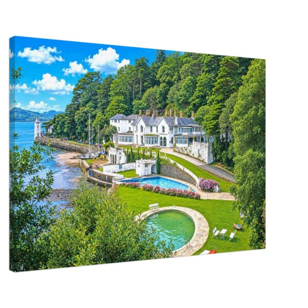 Portmeirion Hotel, North Wales 1970s - Canvas Print d3ee92f6-0237-4237-ba0a-3ceb97c6f006