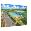 Indoor & Outdoor Swimming Pools, Butlins Ayr Holiday Camp 1980s - Canvas Print d44b48ff-d31d-462b-9e63-bc184dc05c76