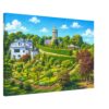 Burns Monument & Gardens, Alloway, Scotland 1970s - Canvas Print d57f1a20-0183-49fb-83af-c2d3ecc6f7bf