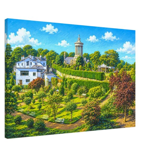 Burns Monument & Gardens, Alloway, Scotland 1970s - Canvas Print d57f1a20-0183-49fb-83af-c2d3ecc6f7bf