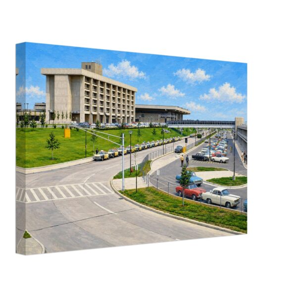 Detroit Metropolitan Wayne County Airport, Michigan 1960s - Canvas Print d65edabc-c106-41e1-b49f-23c05b22818f