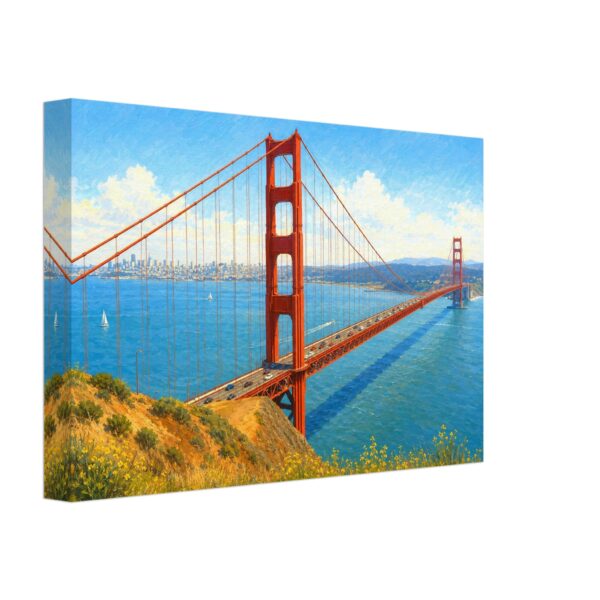 Golden Gate Bridge, San Francisco, California 1970s - Canvas Print d873b4c9-0da9-4e8e-855f-cdcb9936b83a