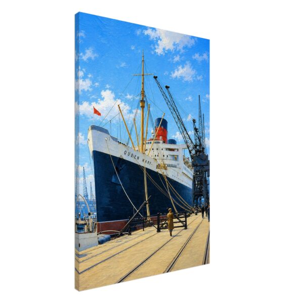 RMS Queen Mary, Southampton, England 1950s - Canvas Print d8c04c2b-43be-41bd-a4cc-c2bc1ffea0b8