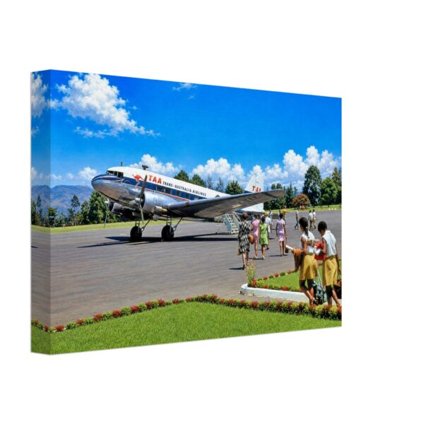 Trans Australia Airways DC-3, Papua New Guinea 1960s - Canvas Print d96f9916-6a1e-4364-9a15-5a9c6f8635eb
